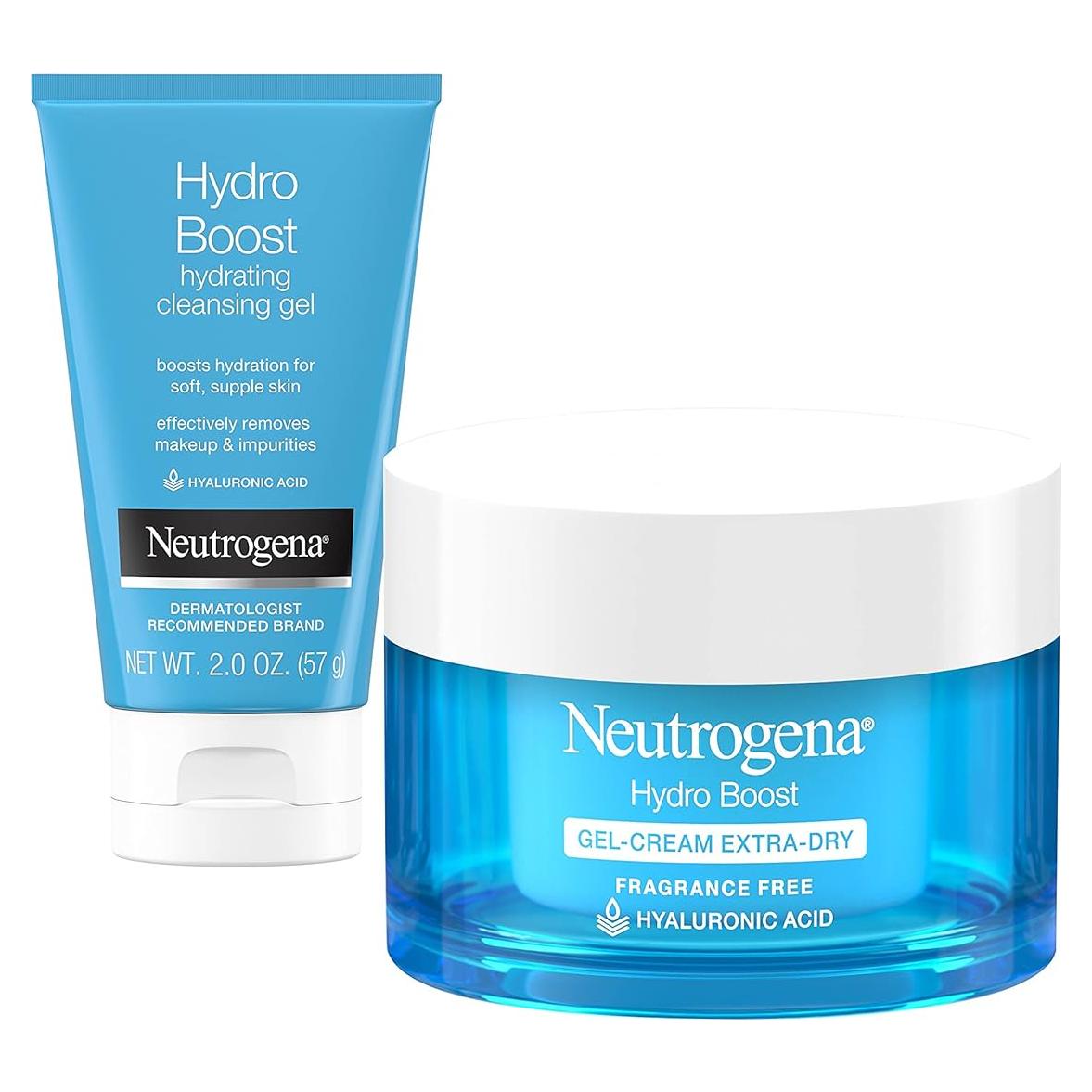Neutrogena Hydro Boost Gel Hidratante Facial 50 ml + Limpiador 60 ml