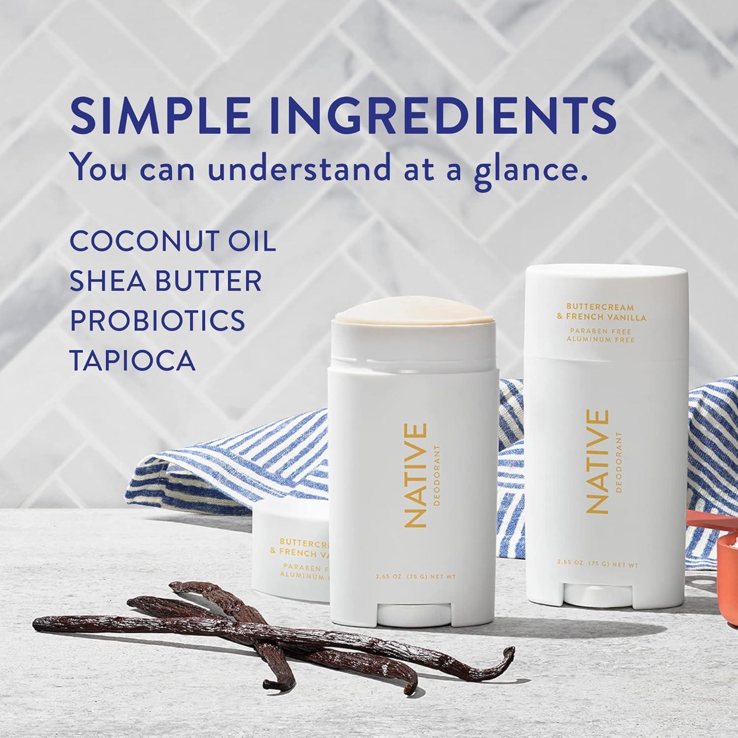 Desodorante Natural Nativo 117g Mantequilla y Vainilla