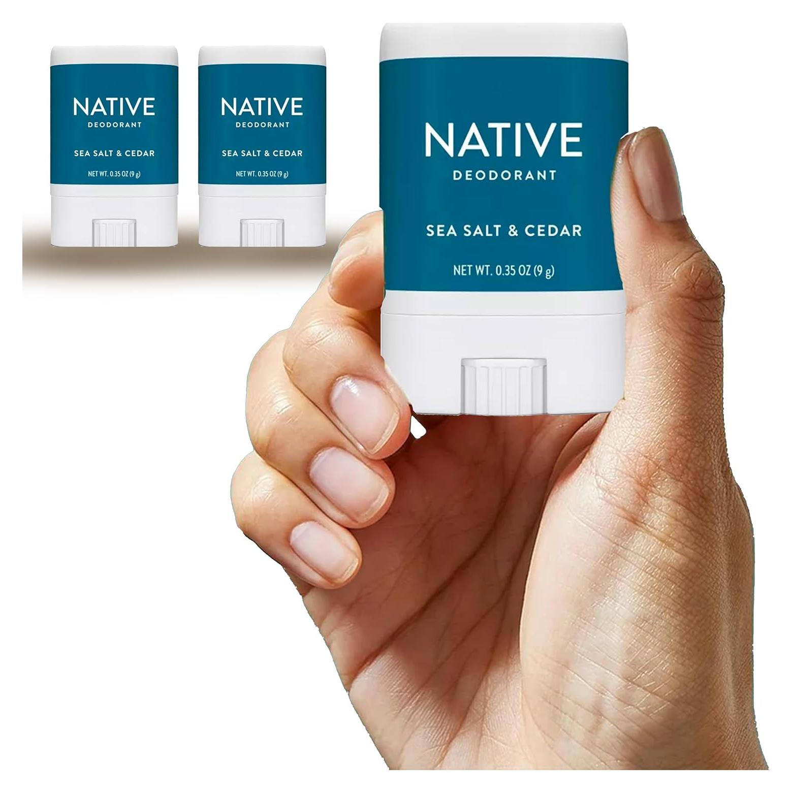 Desodorante en Barra Nativo Mini 9.9g - Sal Marina y Cedro