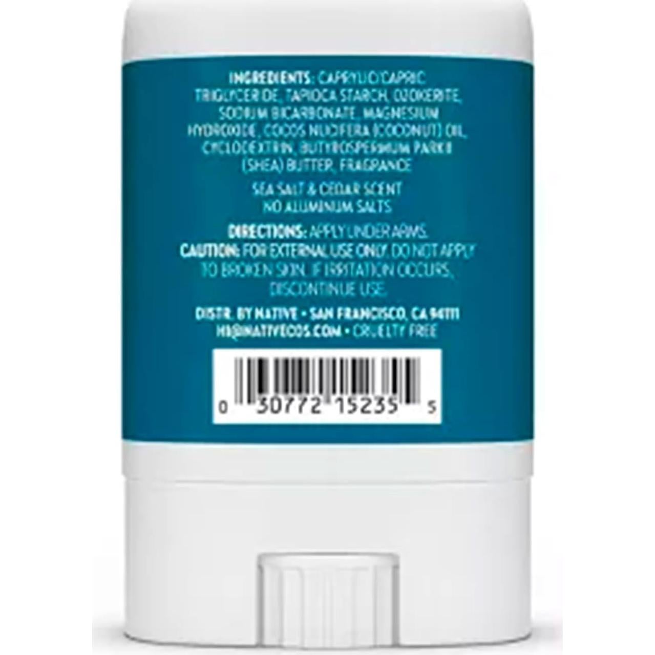Desodorante en Barra Nativo Mini 9.9g - Sal Marina y Cedro