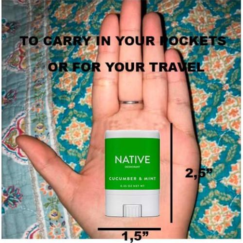 Desodorante en Barra Nativo Mini 9.9g - Sal Marina y Cedro