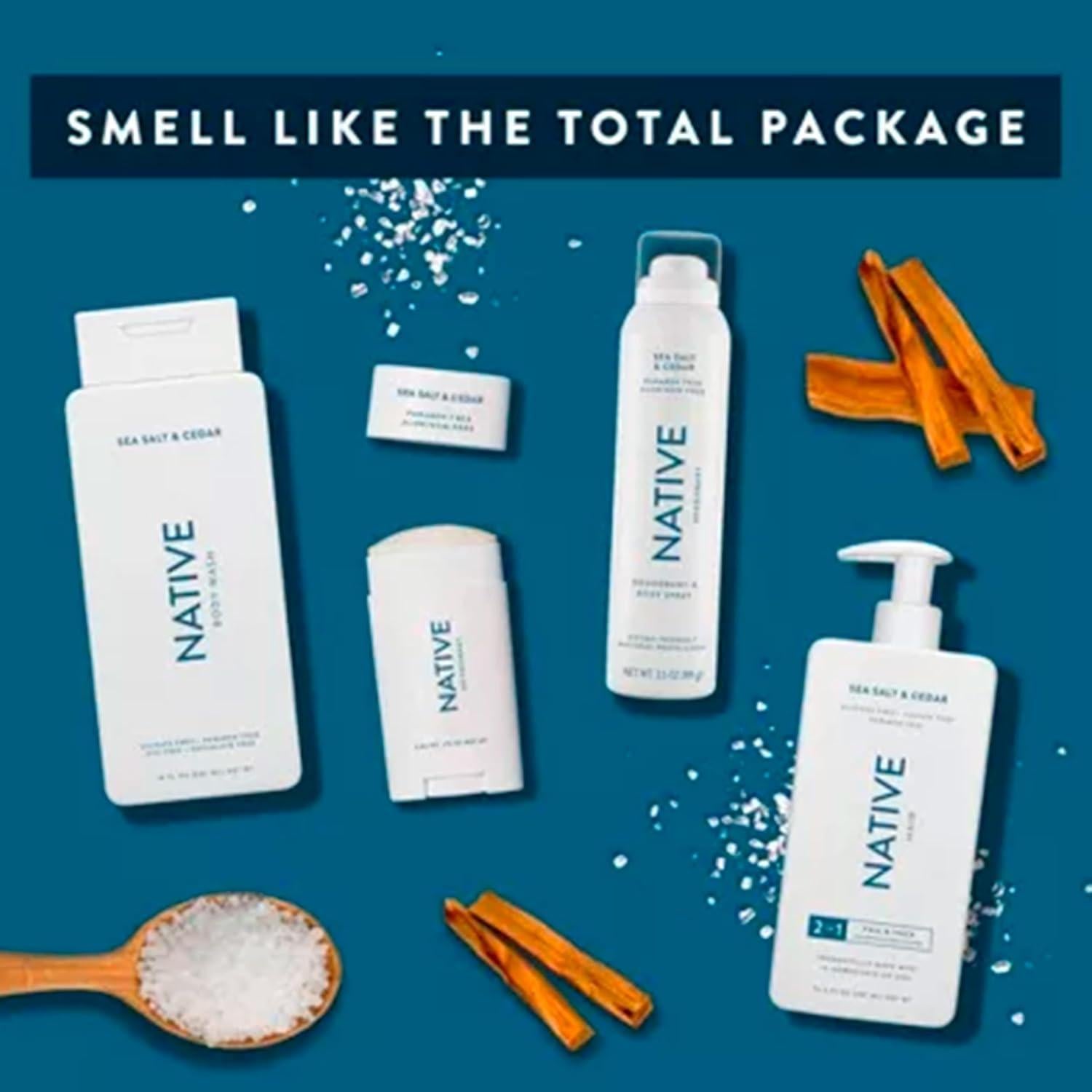 Desodorante en Barra Nativo Mini 9.9g - Sal Marina y Cedro