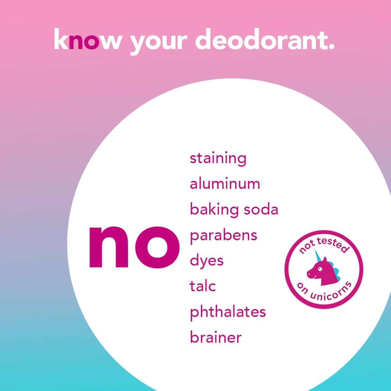 Desodorante Vegano Hola Unicornio 74g Sin Aluminio 24h