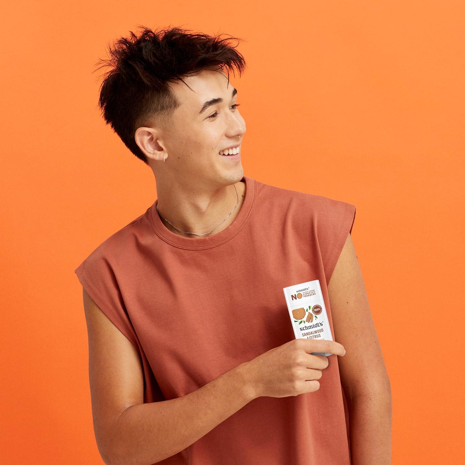 Desodorante Vegano Schmidt's Sándalo y Cítricos 75 g - 24 Horas