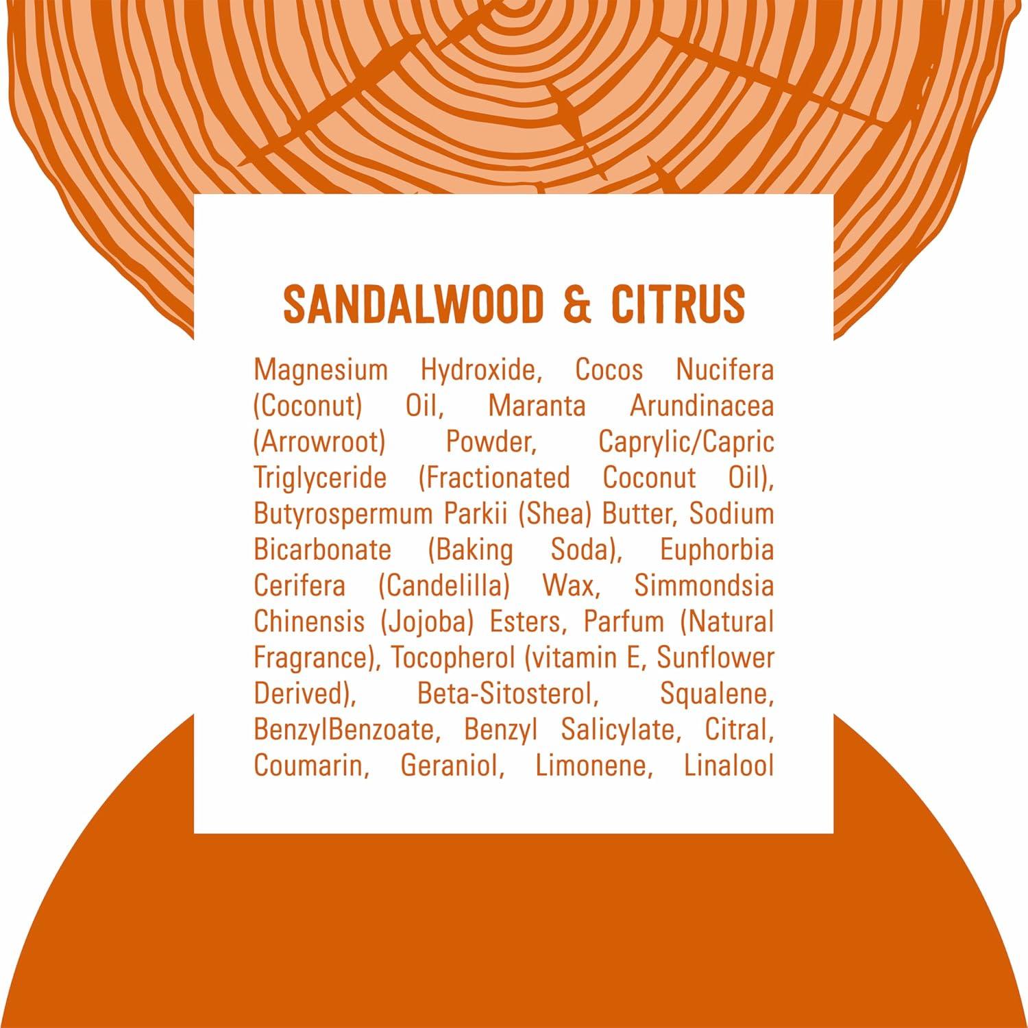 Desodorante Vegano Schmidt's Sándalo y Cítricos 75 g - 24 Horas