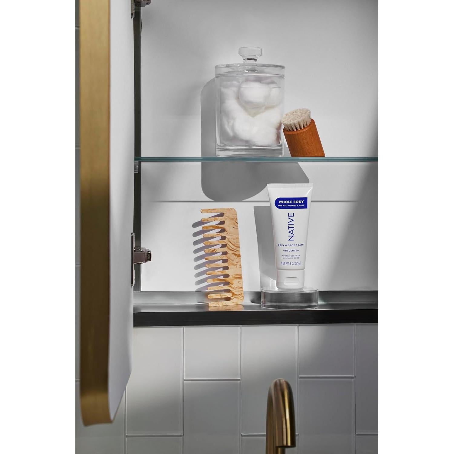 Crema Desodorante Corporal Natural Native 140g - 72 Horas Sin Aluminio