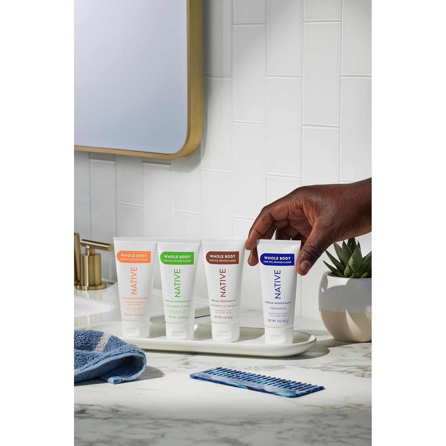 Crema Desodorante Corporal Natural Native 140g - 72 Horas Sin Aluminio