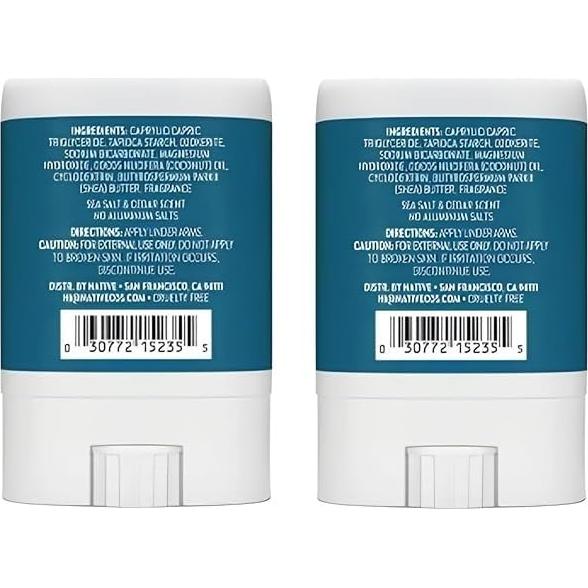 Desodorante Mini Sal Marina & Cedro Genérico Pack 2 Unidades