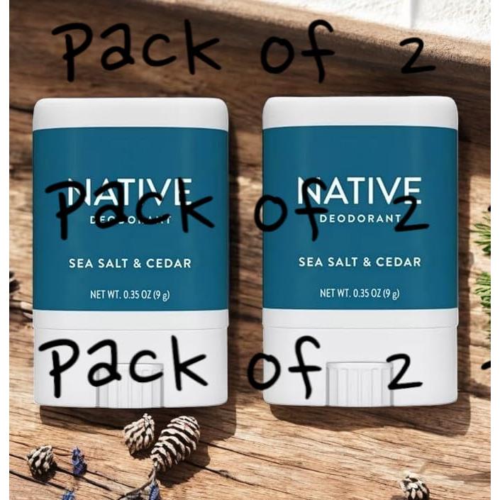 Desodorante Mini Sal Marina & Cedro Genérico Pack 2 Unidades