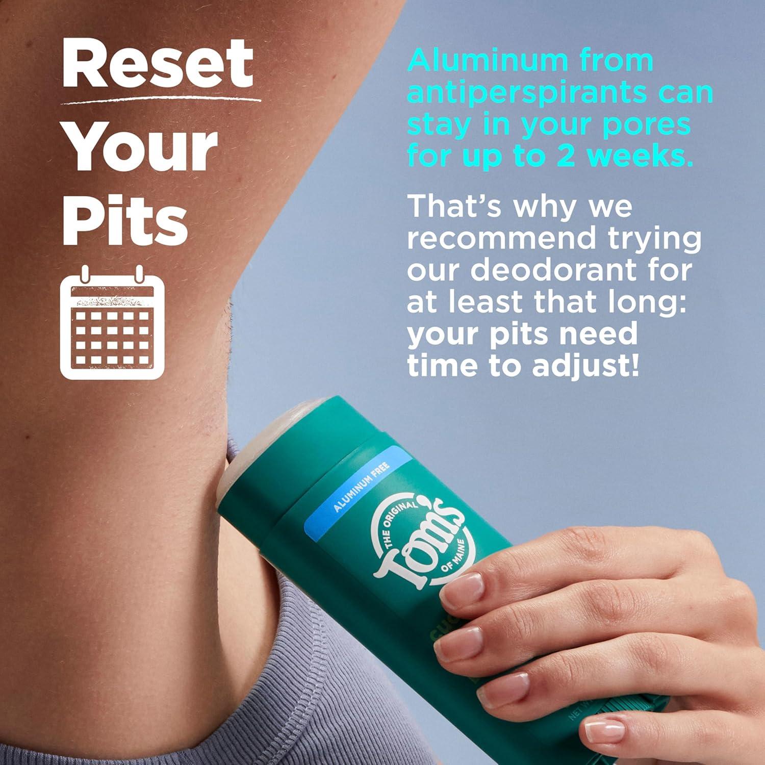 Desodorante Natural Tom's of Maine 92.1 g Paquete de 2 Libre de Aluminio