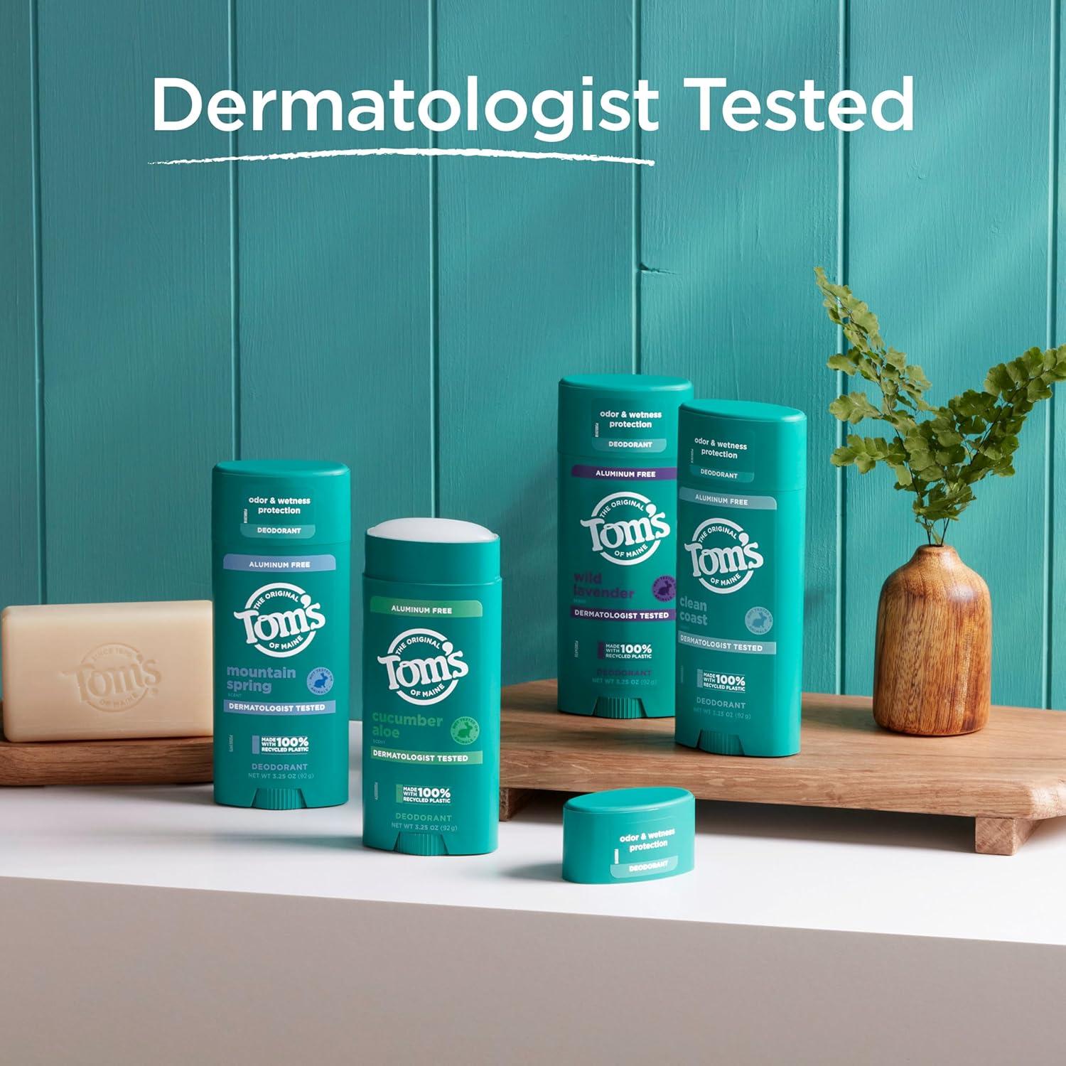 Desodorante Natural Tom's of Maine 92.1 g Paquete de 2 Libre de Aluminio