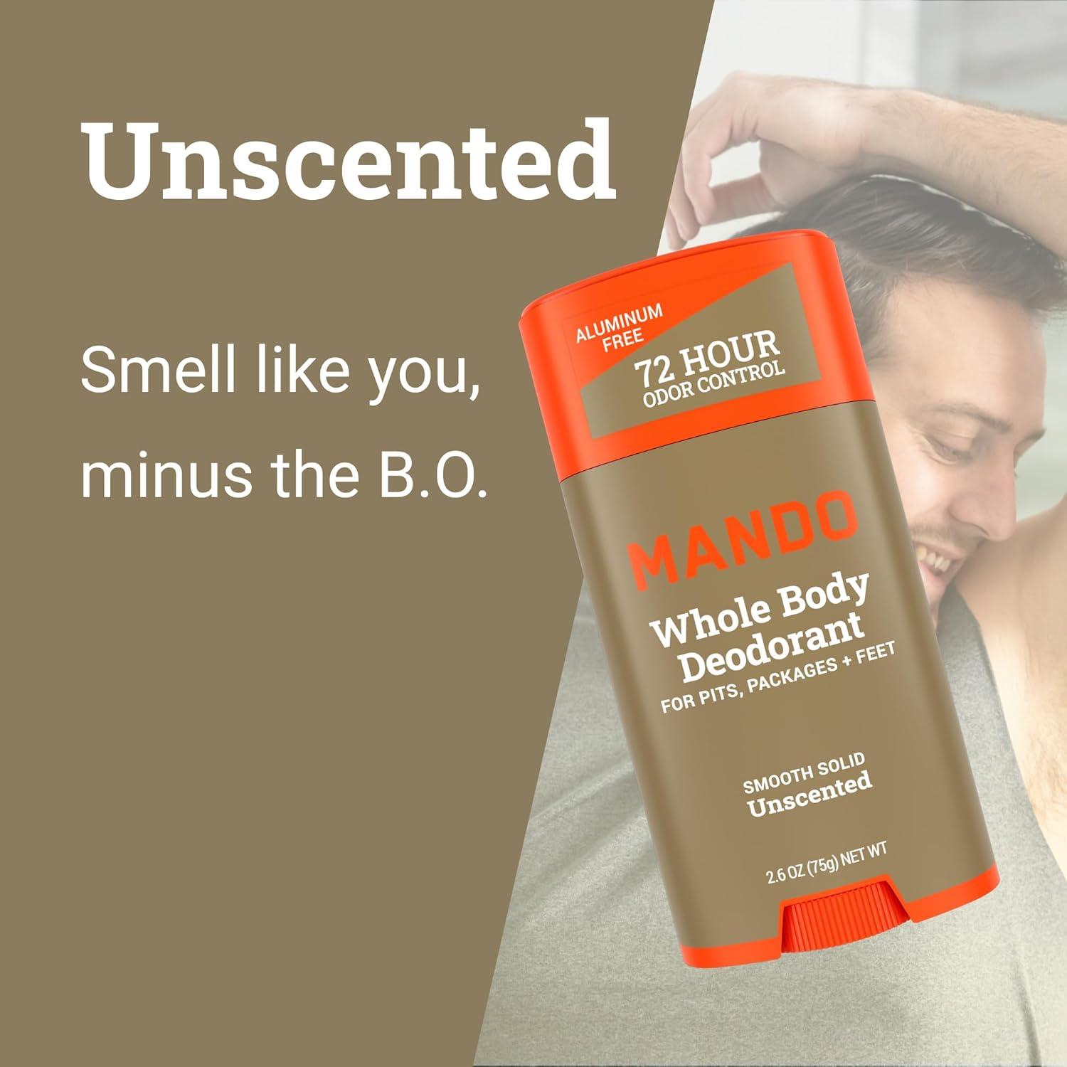 Desodorante Corporal Mando Barra Sólida 74.9g - Sin Fragancia