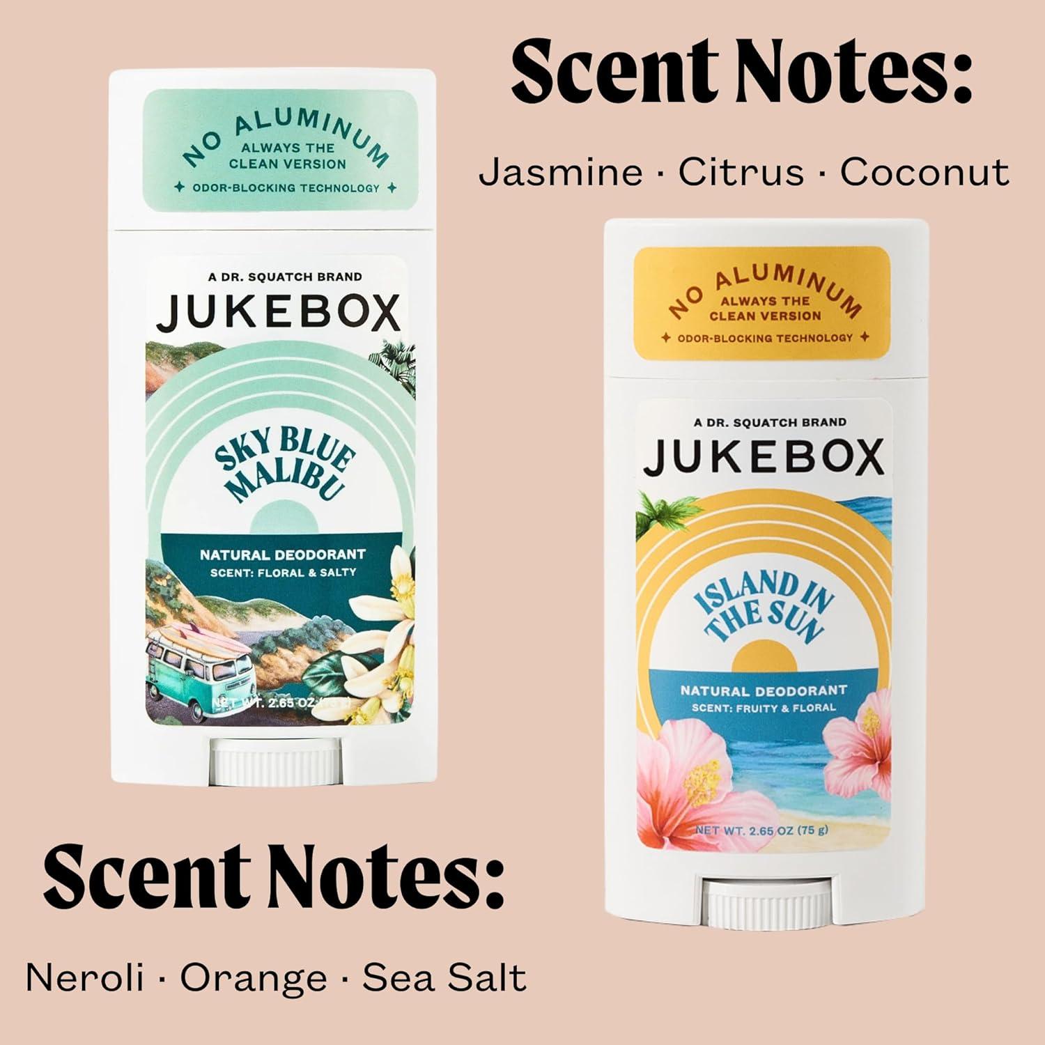 Desodorante Natural Jukebox Dr. Squatch 2 Paquete 75g Sin Aluminio