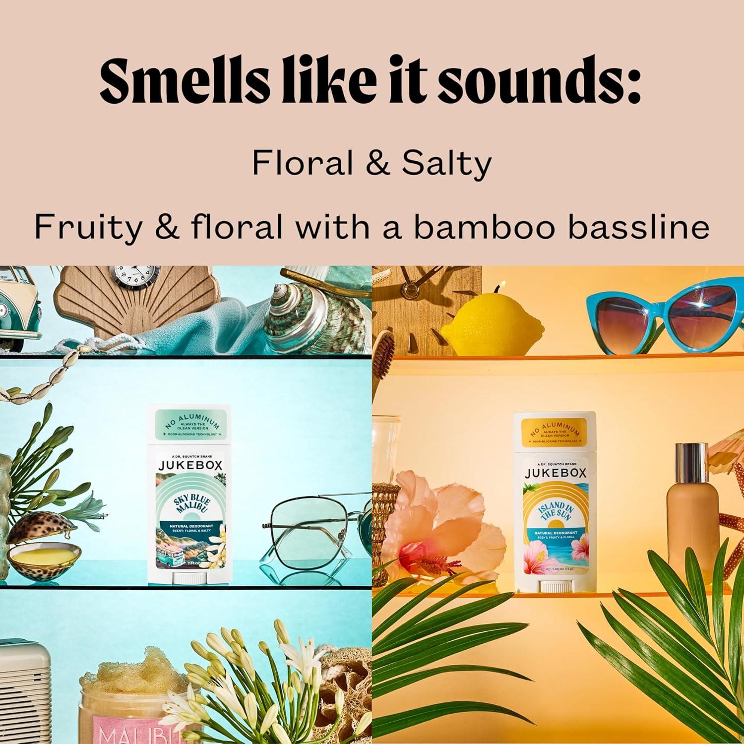 Desodorante Natural Jukebox Dr. Squatch 2 Paquete 75g Sin Aluminio