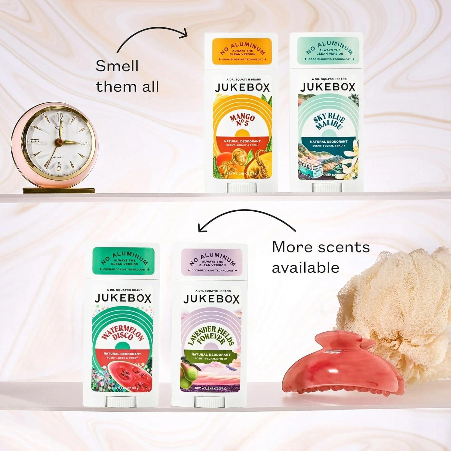 Desodorante Natural Jukebox Dr. Squatch 2 Paquete 75g Sin Aluminio