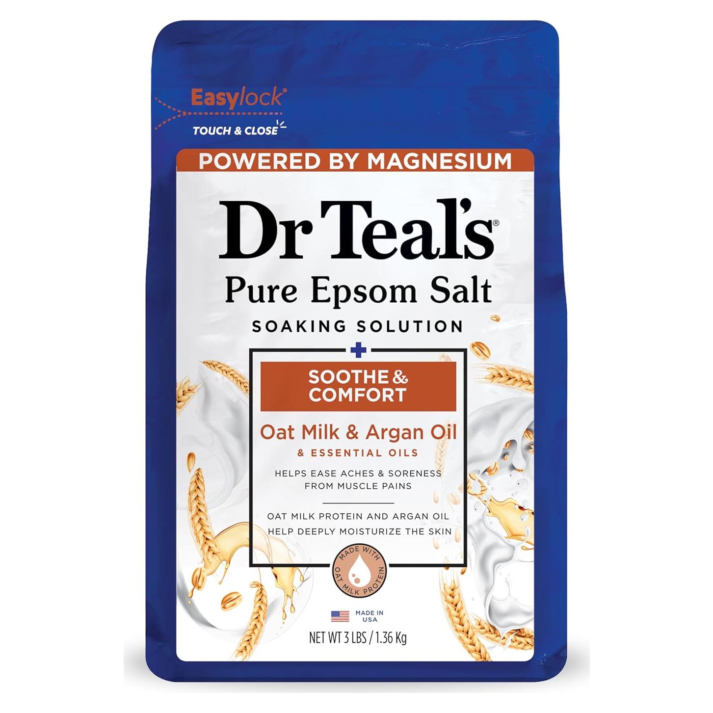 Sal de Epsom Dr Teal's 1.36 kg Alivio y Confort con Avena