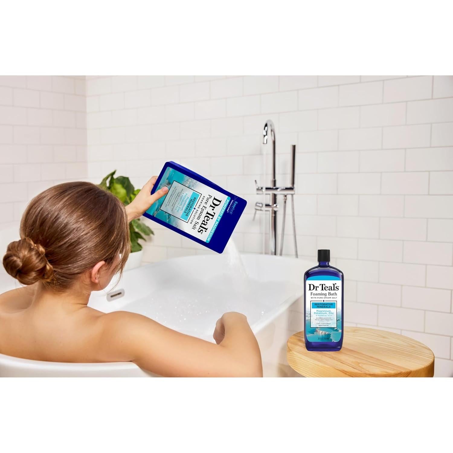 Sal de Epsom Pura Dr Teal 1.36 kg con Magnesio y Zinc