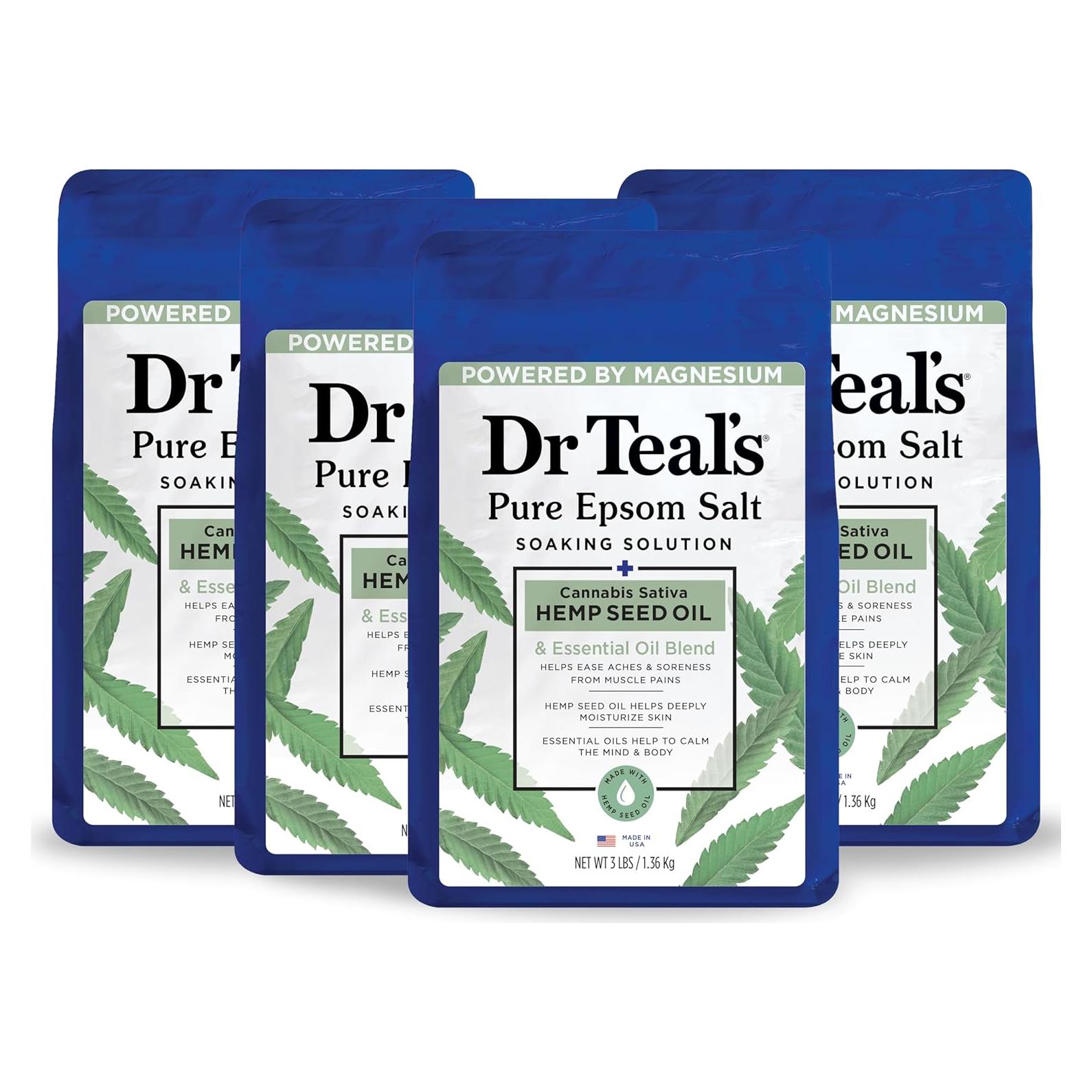 Baño de Sal de Epsom Dr Teal's con Aceite de Cáñamo 1.36 kg