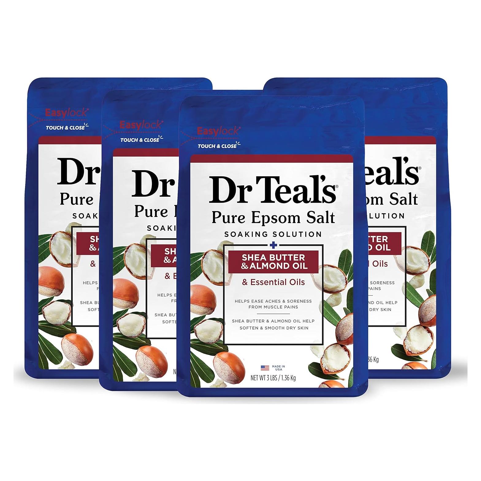 Baño de Sal de Magnesio Puro Dr Teal's 1.36 kg Manteca Karité