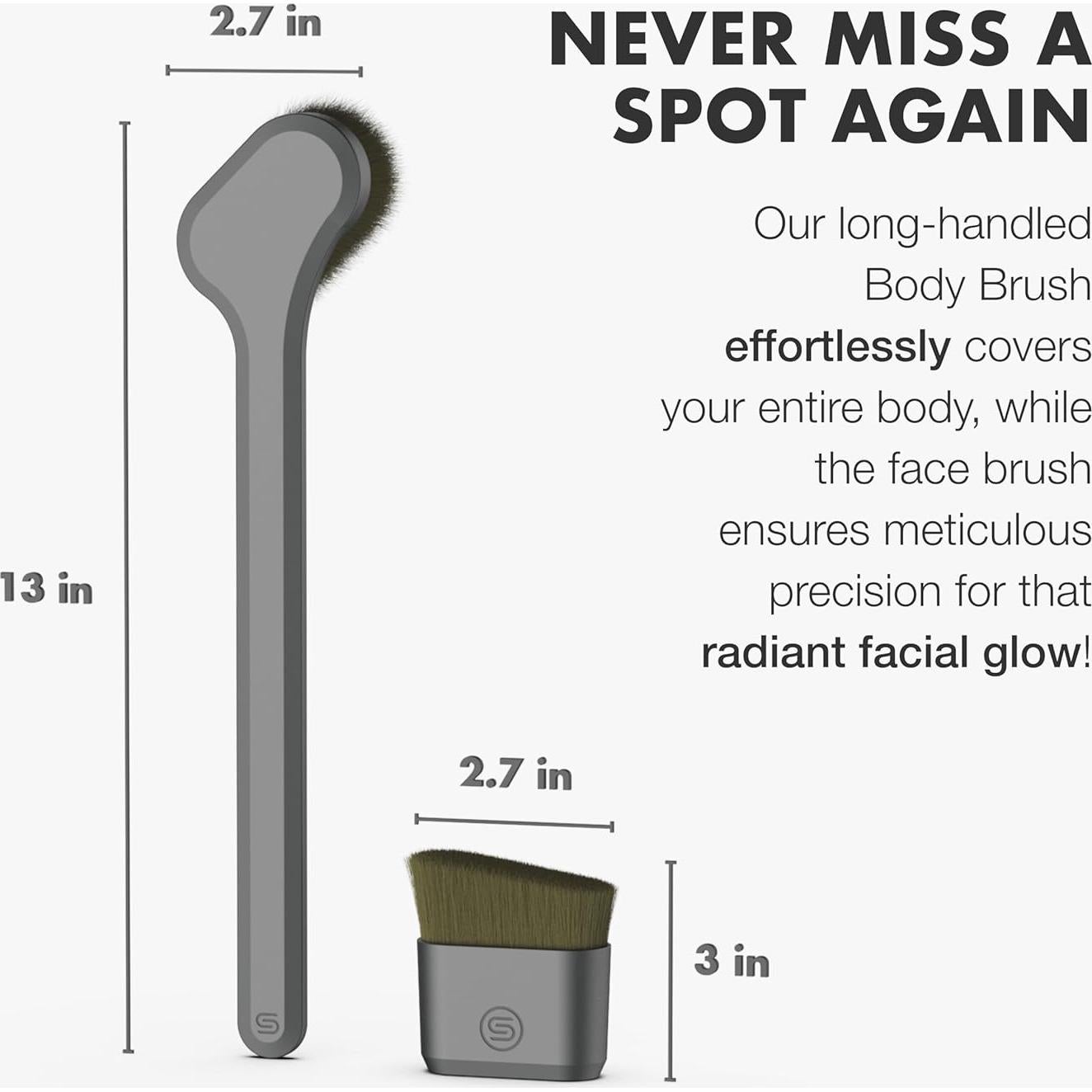 Brocha Kabuki Autobronceadora SONN - Aplicador Cuerpo y Cara