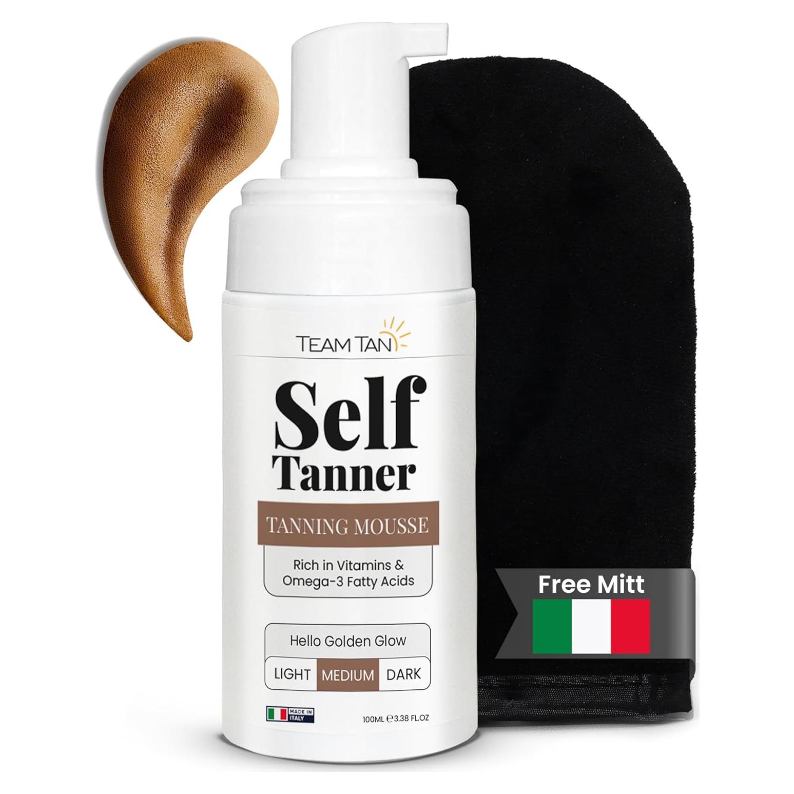 Mousse Autobronceador Equipo Tan 100 ml - Bronceado Medio Sin Sol