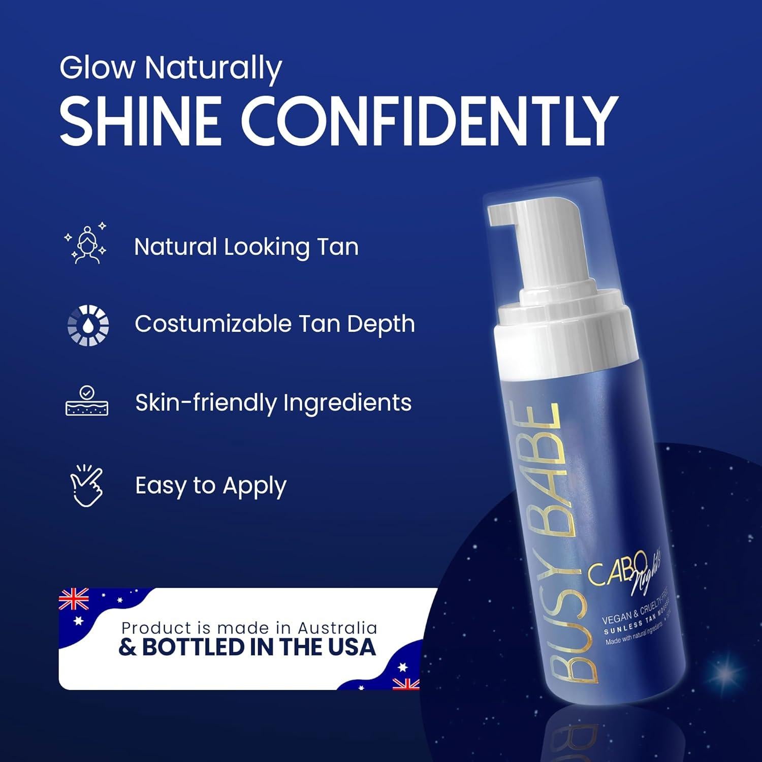 Autobronceador Mousse Cabo Nights Busy Babe 204 g - Bronceado Profundo