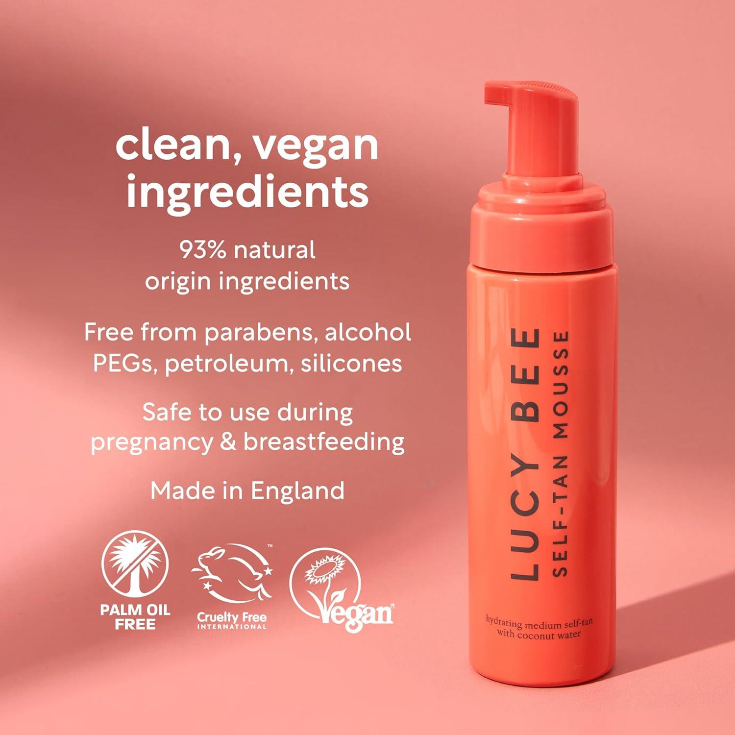 Mousse Autobronceador Lucy Bee 199 ml - Tono Medio Natural