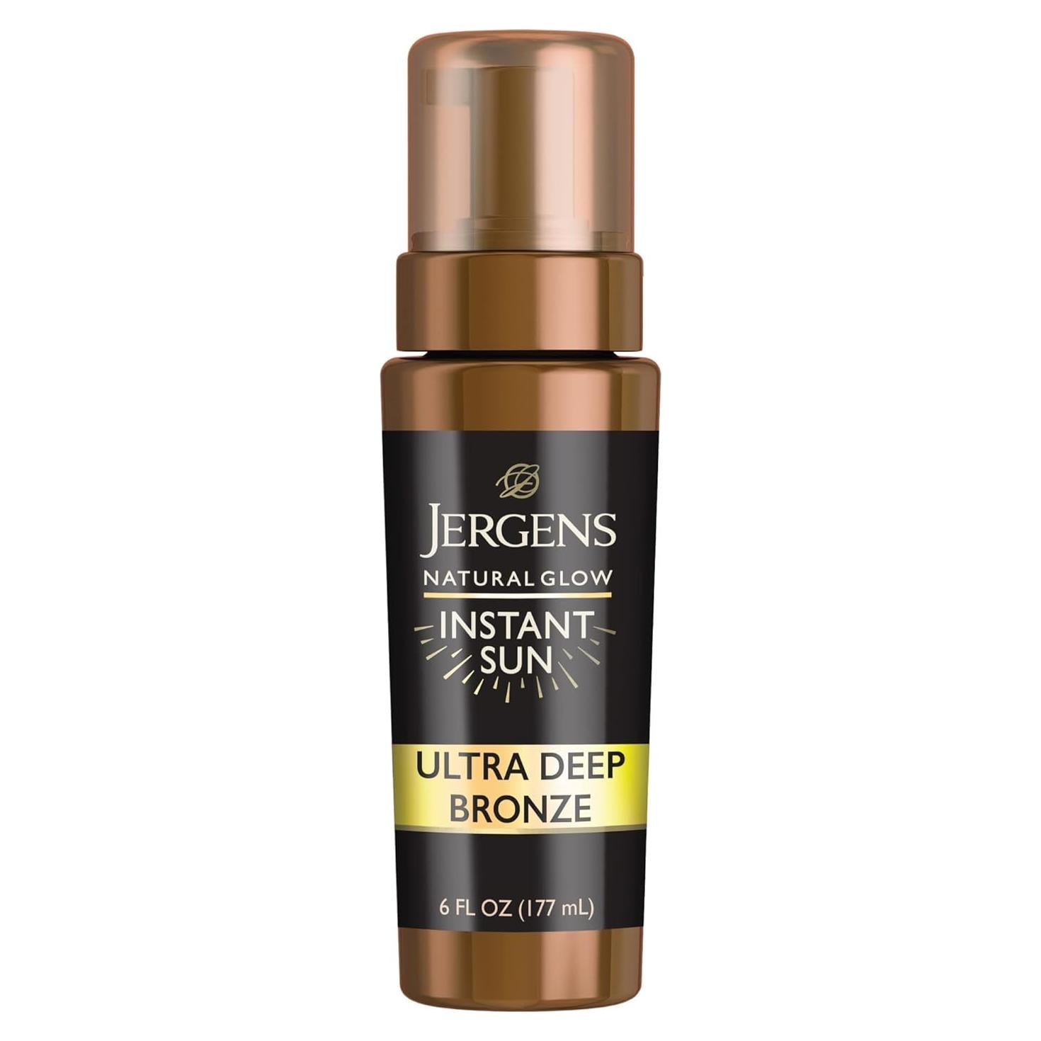 Mousse Autobronceador Jergens Brillo Natural 170 ml Ultra Profundo