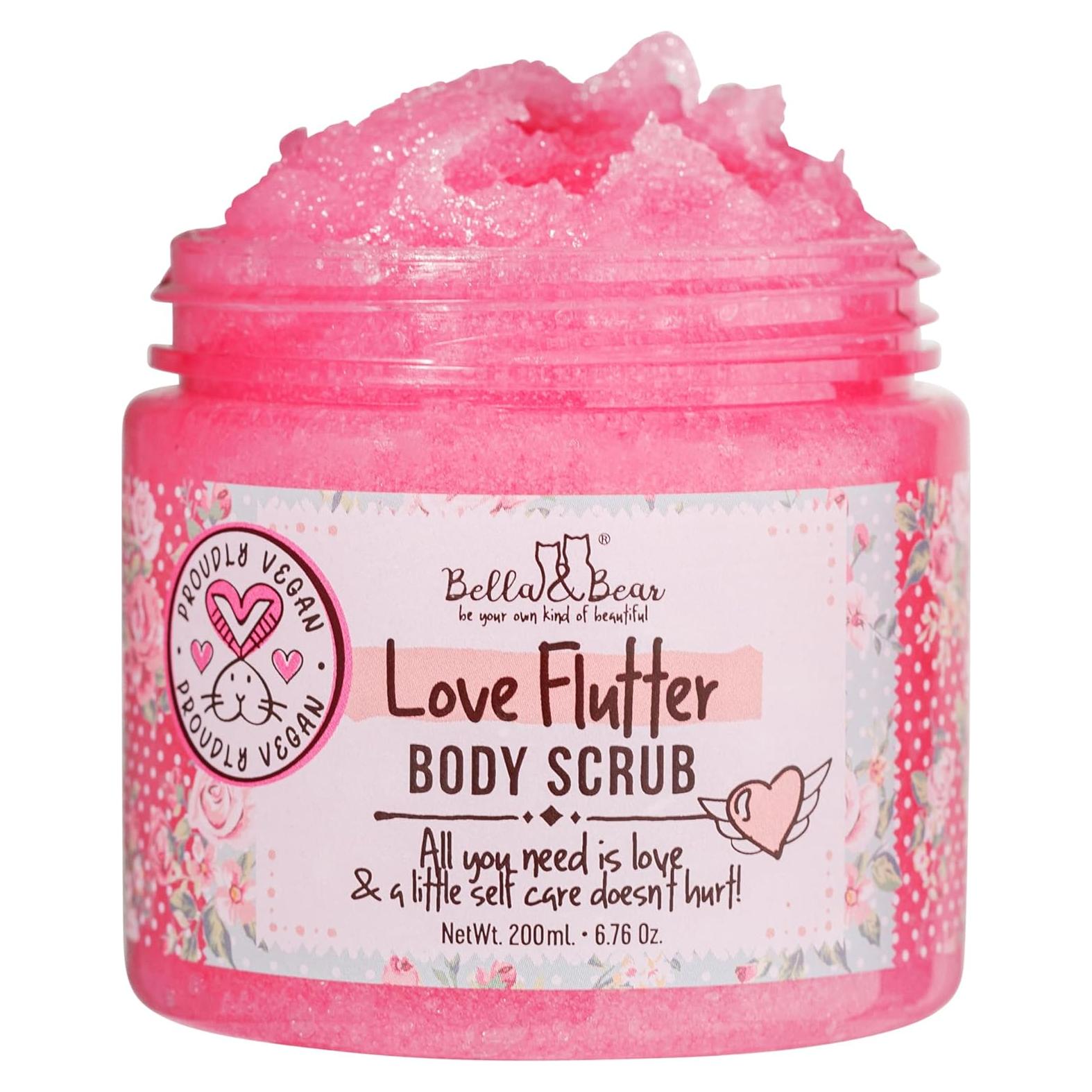 Exfoliante Corporal Bella & Bear Amor Flutter 190g - Suave y Nutritivo