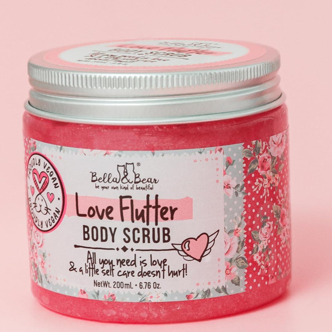 Exfoliante Corporal Bella & Bear Amor Flutter 190g - Suave y Nutritivo