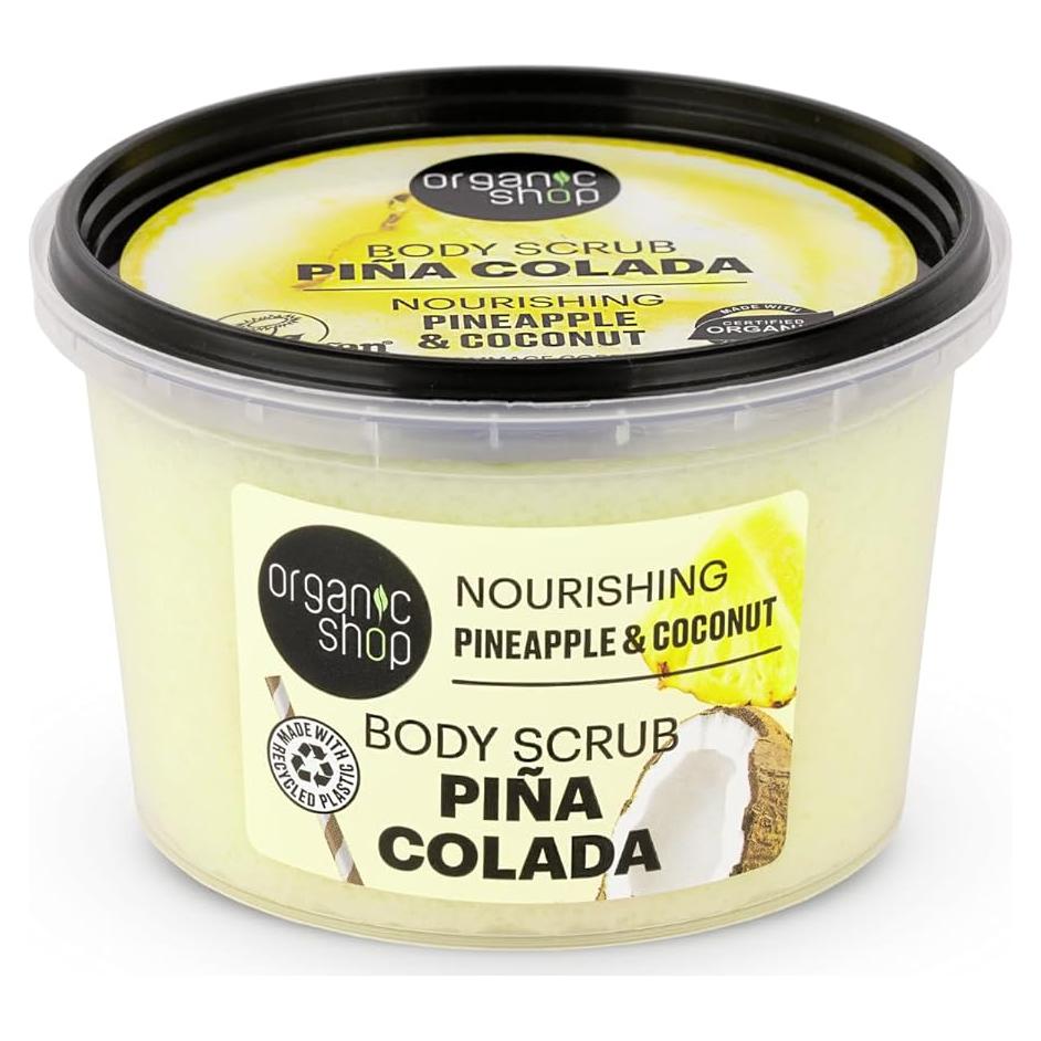 Exfoliante Corporal Orgánico Coco y Piña 250ml - Organic Shop