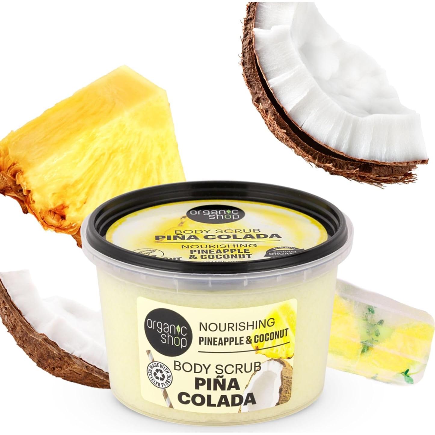 Exfoliante Corporal Orgánico Coco y Piña 250ml - Organic Shop