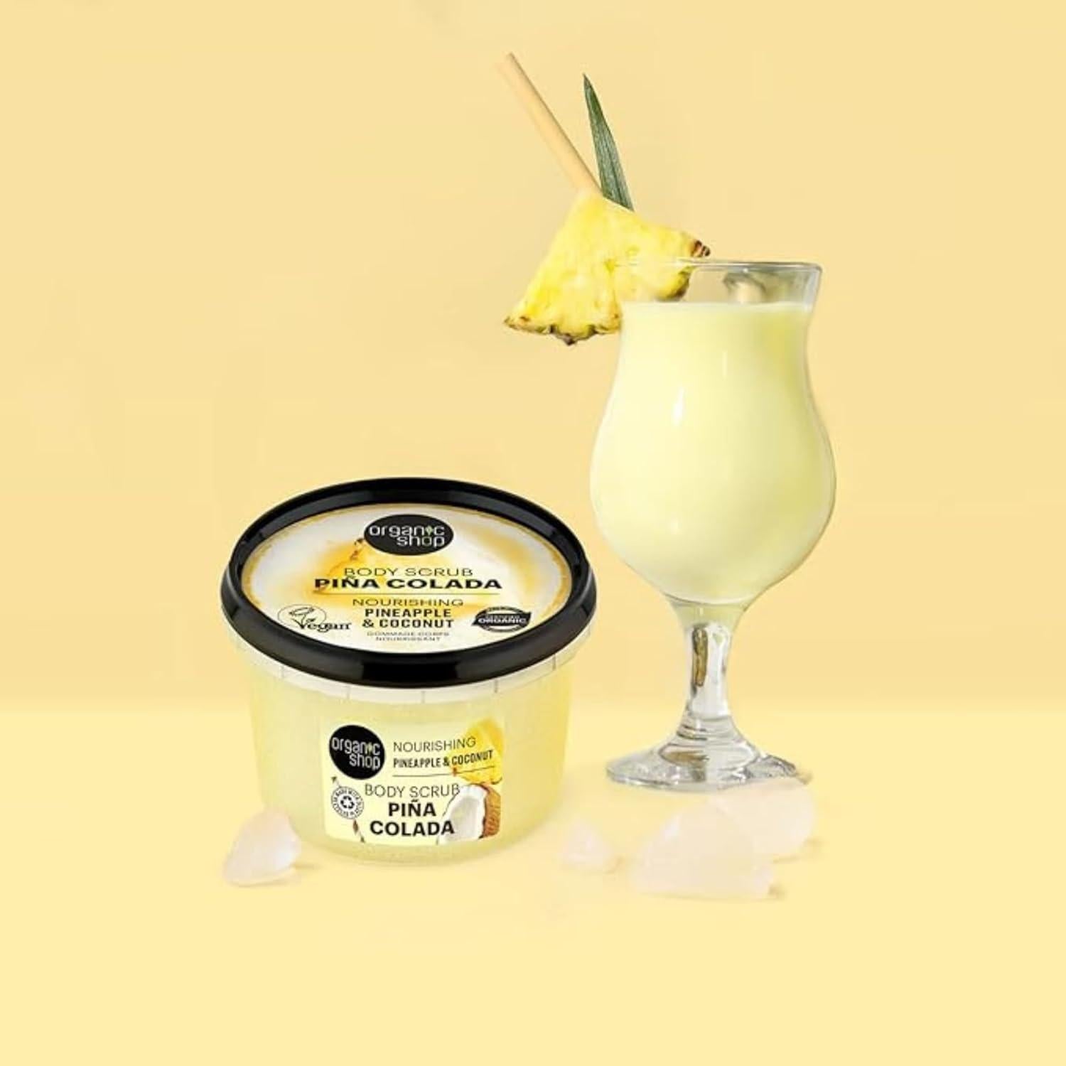 Exfoliante Corporal Orgánico Coco y Piña 250ml - Organic Shop