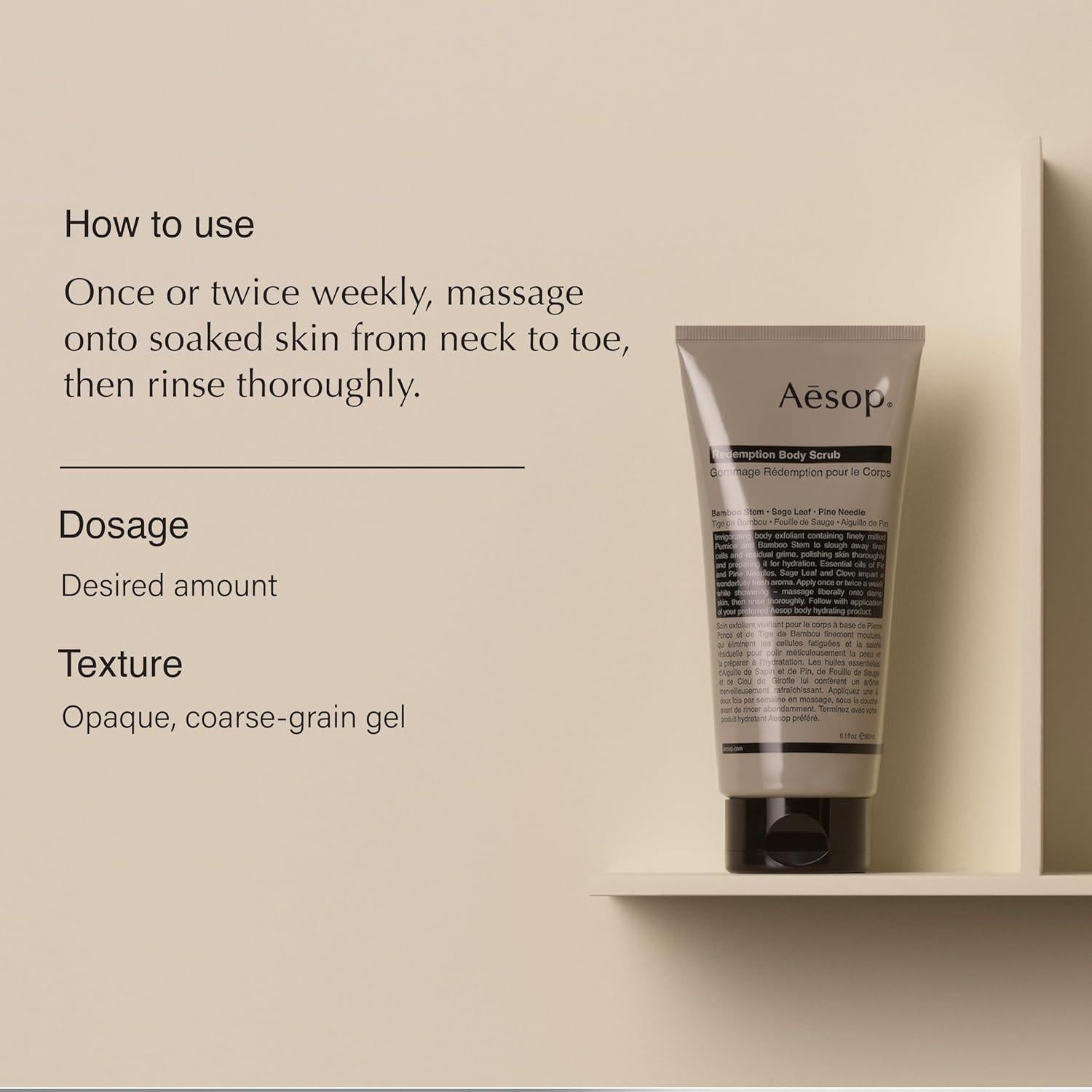 Exfoliante Corporal Aesop Redemption 184g | Pómez y Botánicos