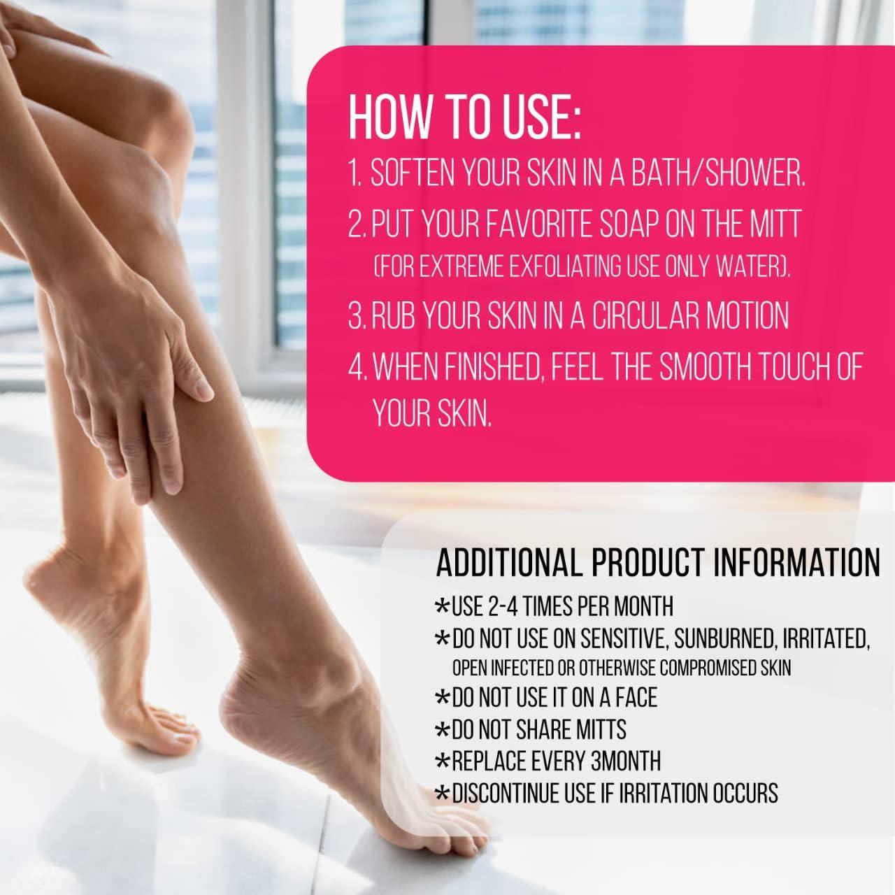 Guante Exfoliante Corporal CLARIAL Rosa - Spa en Casa