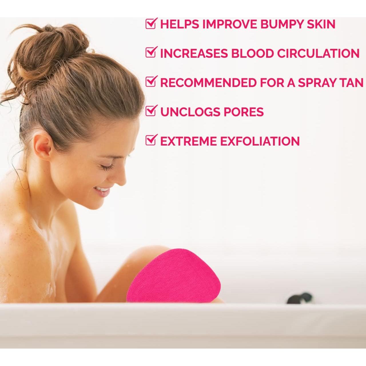 Guante Exfoliante Corporal CLARIAL Rosa - Spa en Casa