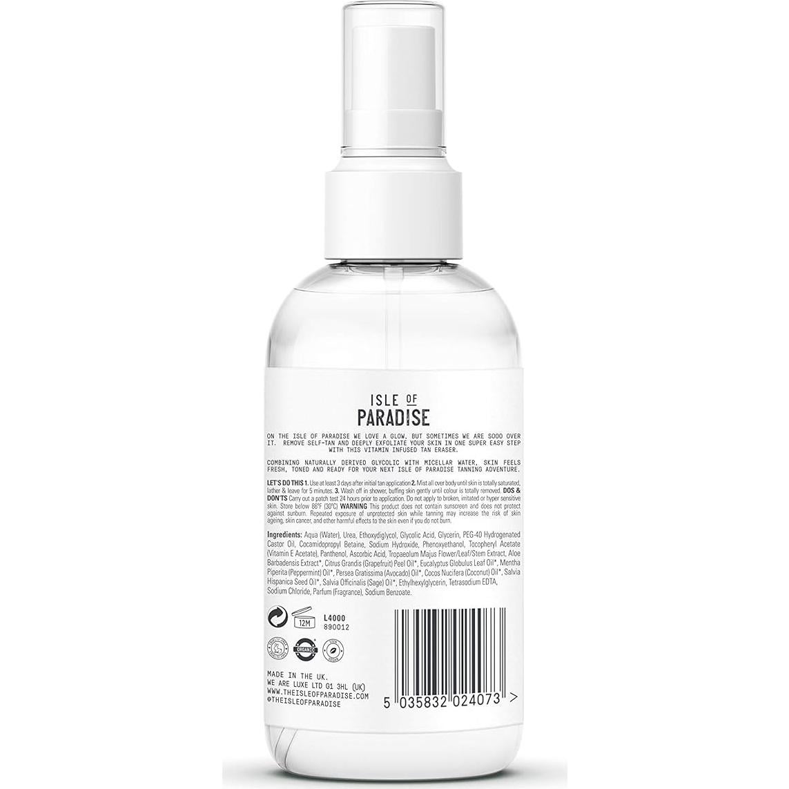 Borrador Mágico Autobronceador Isla del Paraíso 200 ml