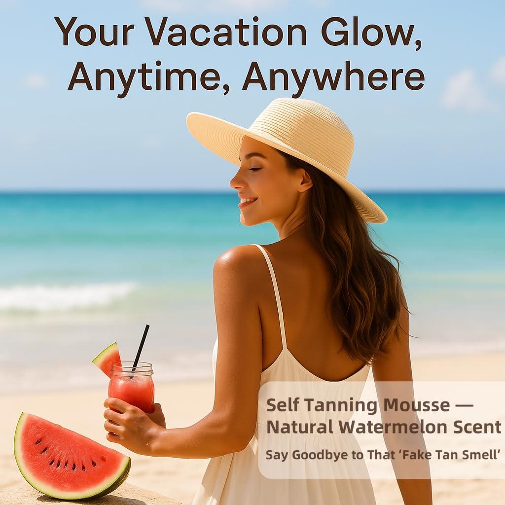 Mousse Bronceador GOERTI 200ml - Espuma Natural Sin Sol Medio