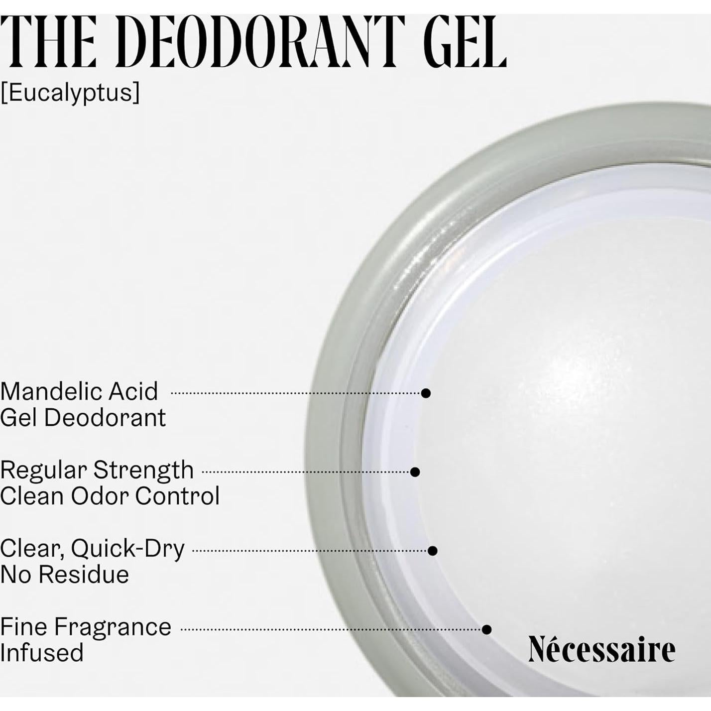 Desodorante Gel Eucalipto Nécessaire 50ml Sin Aluminio