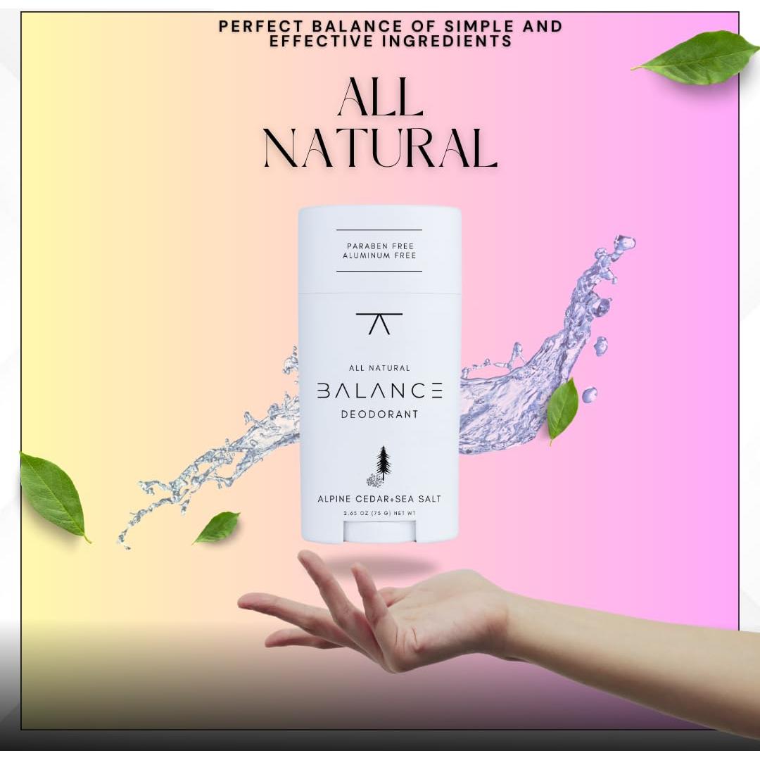 Desodorante Natural BALANCE Cedar del Ártico y Sal Marina 117g