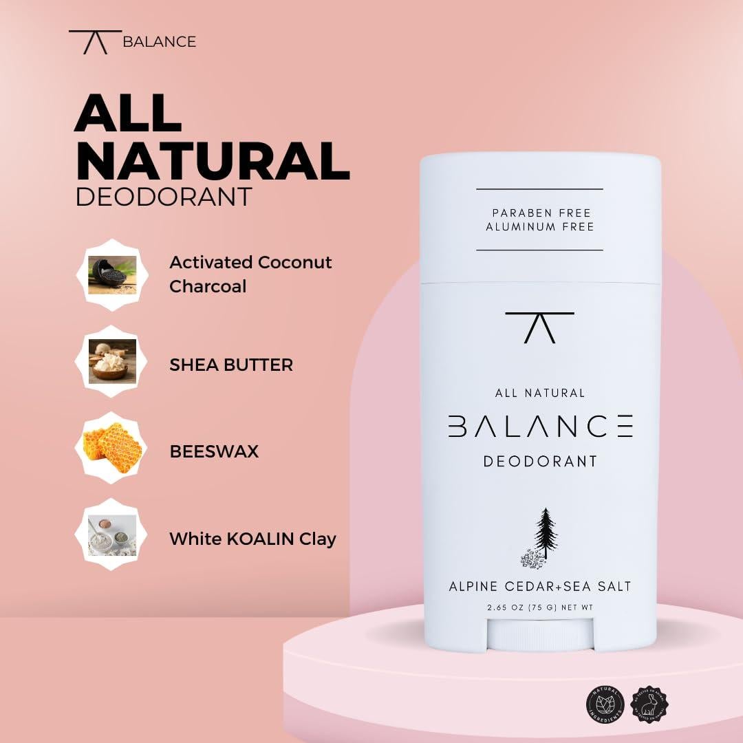 Desodorante Natural BALANCE Cedar del Ártico y Sal Marina 117g