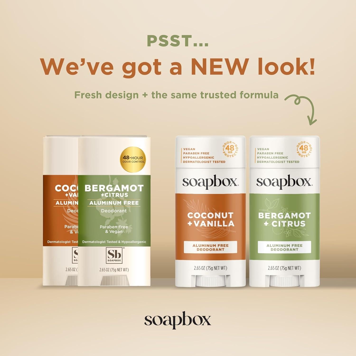 Desodorante Natural Soapbox Sin Aluminio Coco y Vainilla 75g