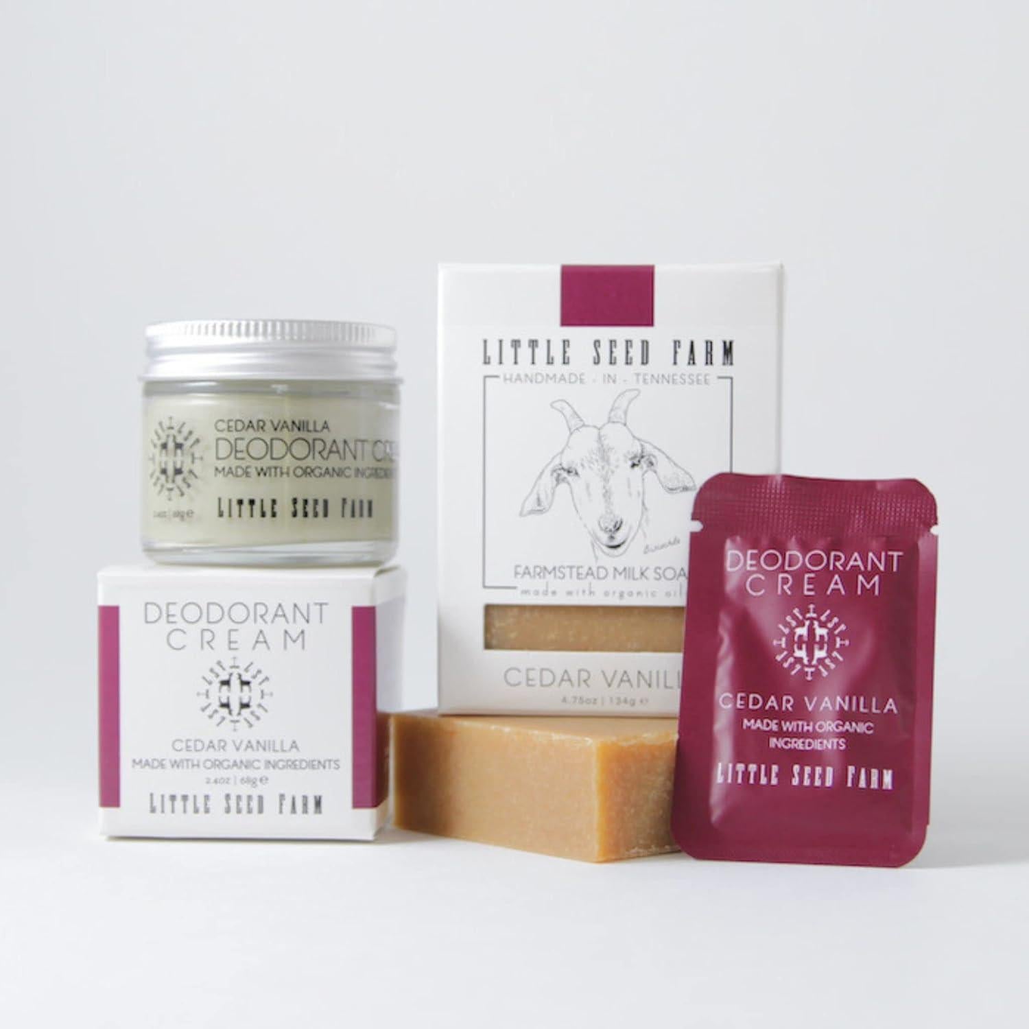 Crema Desodorante Natural Little Seed Farm Cedro Vainilla 68g