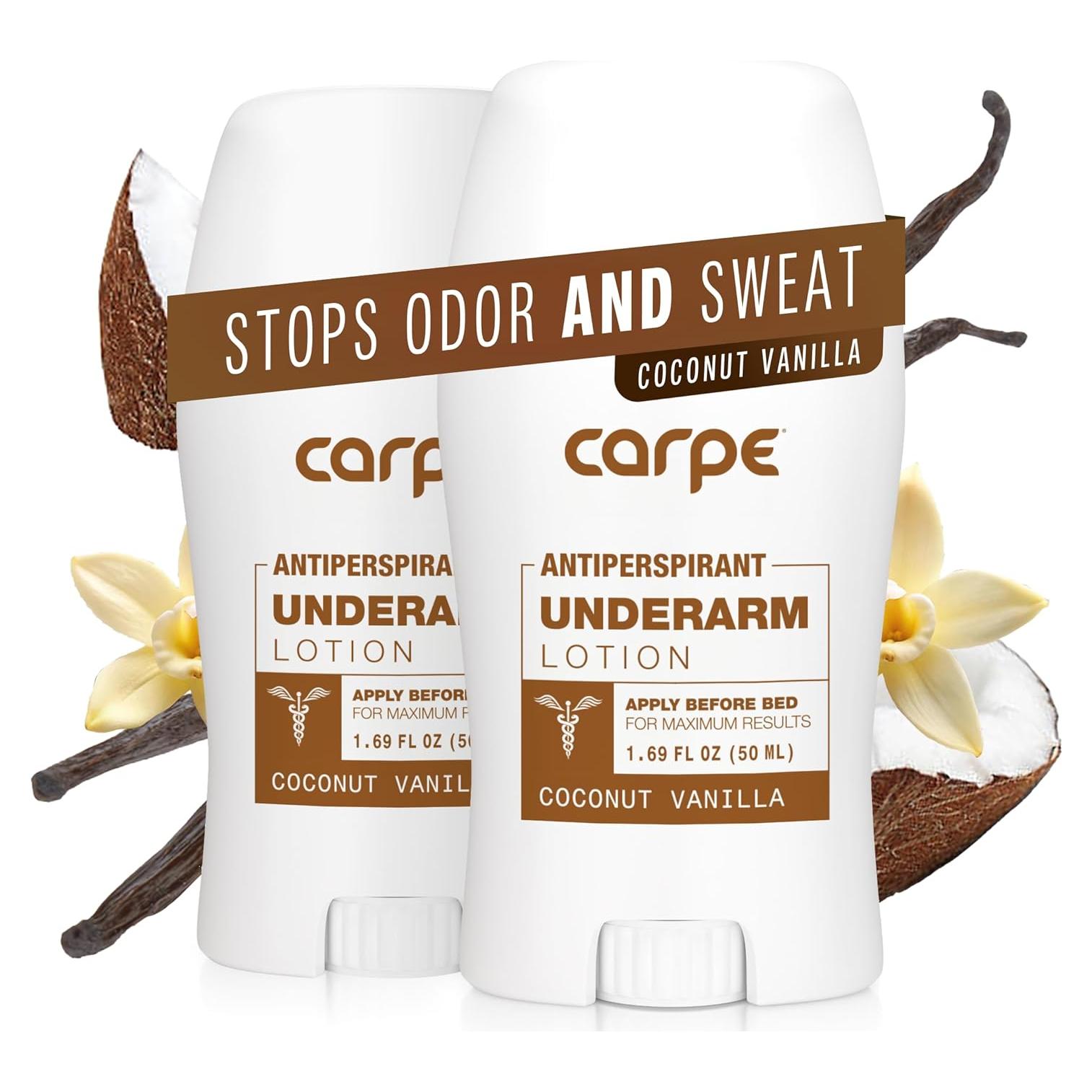 Desodorante Antitranspirante Carpe Coco Vainilla 50 ml x2