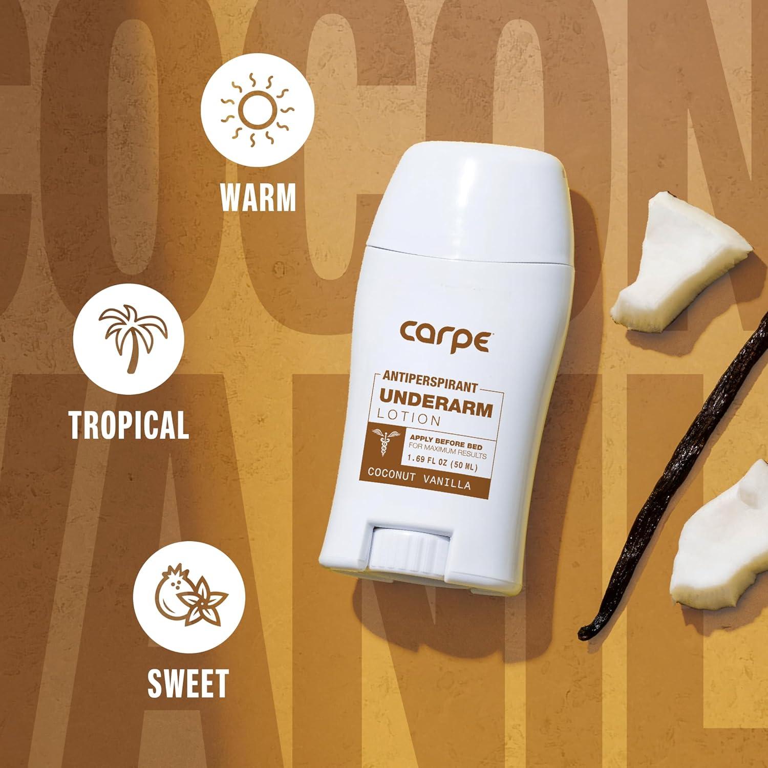 Desodorante Antitranspirante Carpe Coco Vainilla 50 ml x2