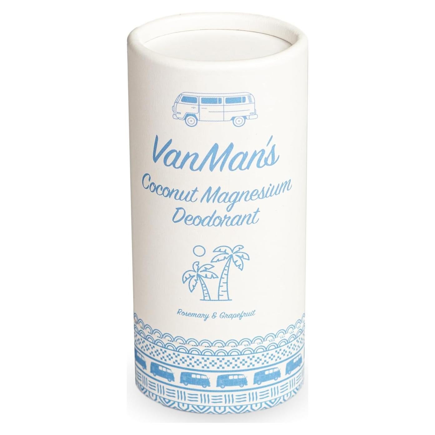 Desodorante en barra Vanman de coco y magnesio 59 ml - Control de olor