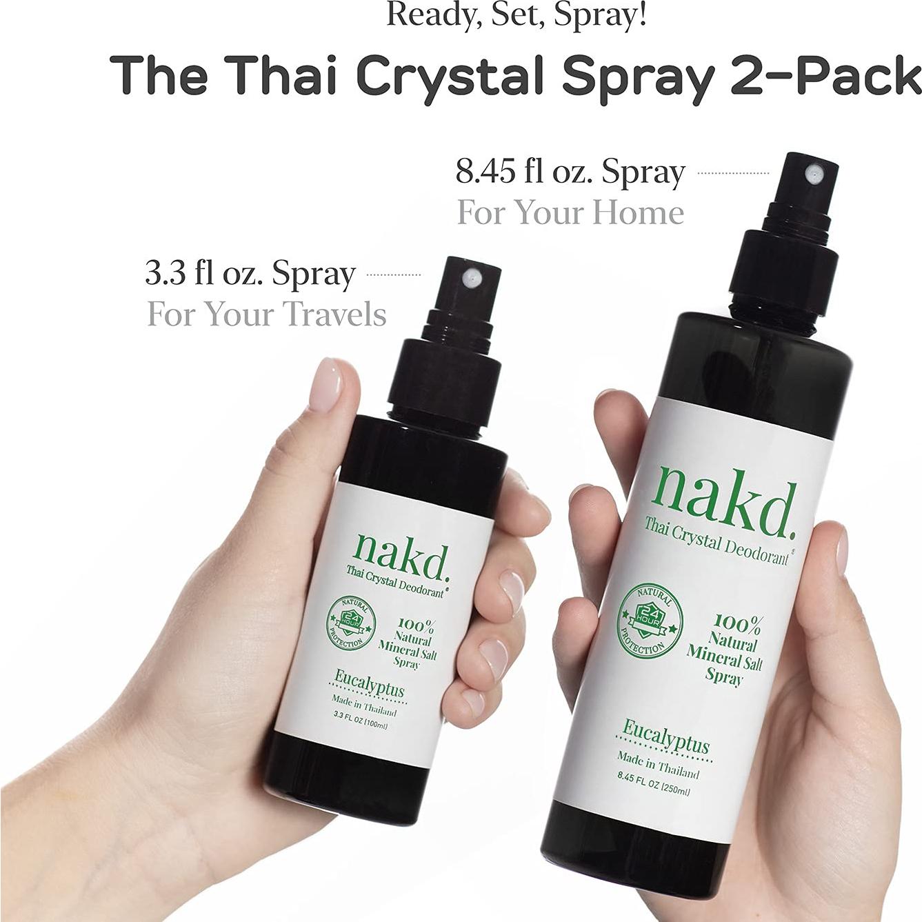 Desodorante Natural Vasarii Nakd. Eucalipto 250 ml + 98 ml Viaje