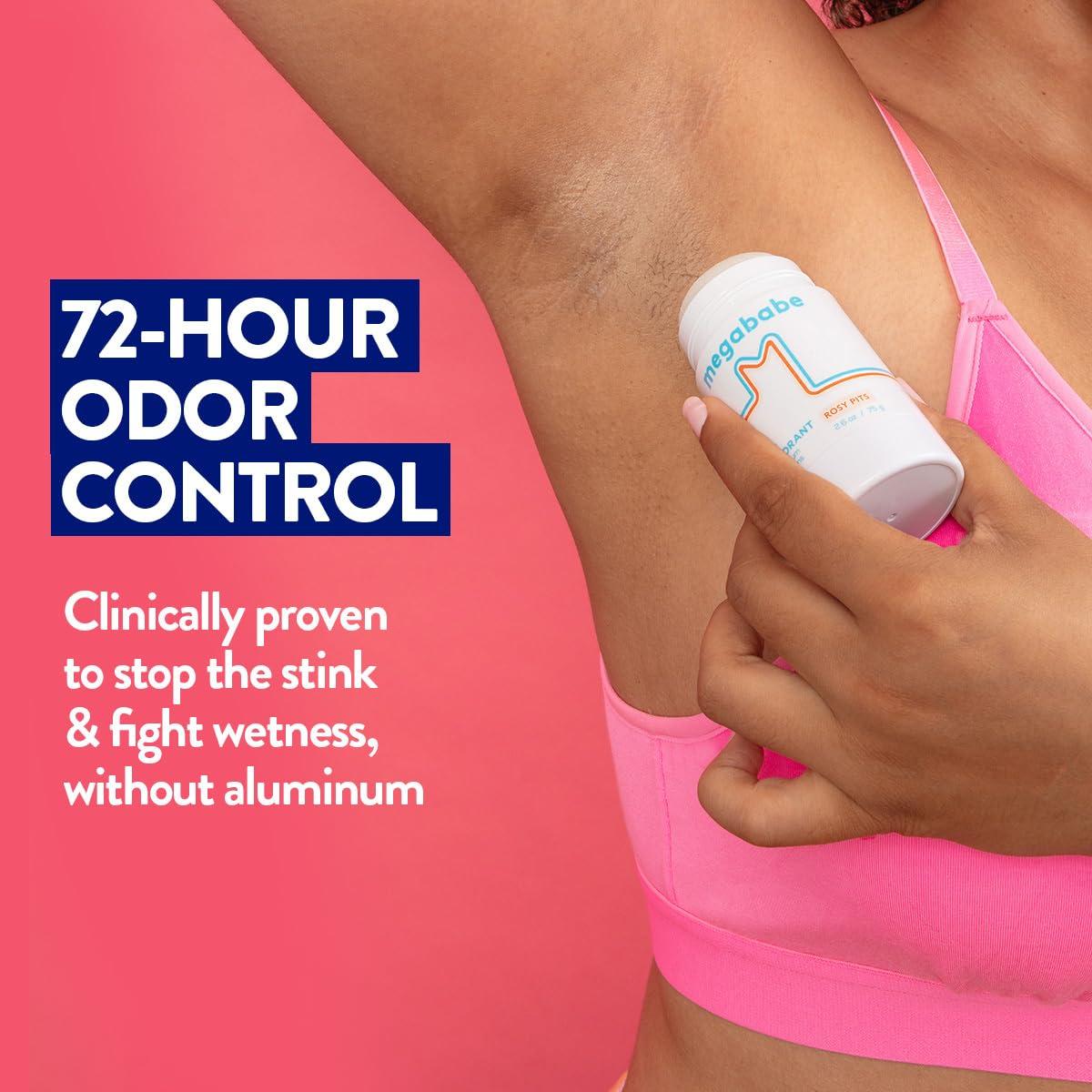 Desodorante Natural Megababe Rosy Pits 73.93 g - 72 Horas