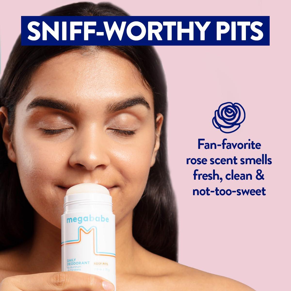 Desodorante Natural Megababe Rosy Pits 73.93 g - 72 Horas