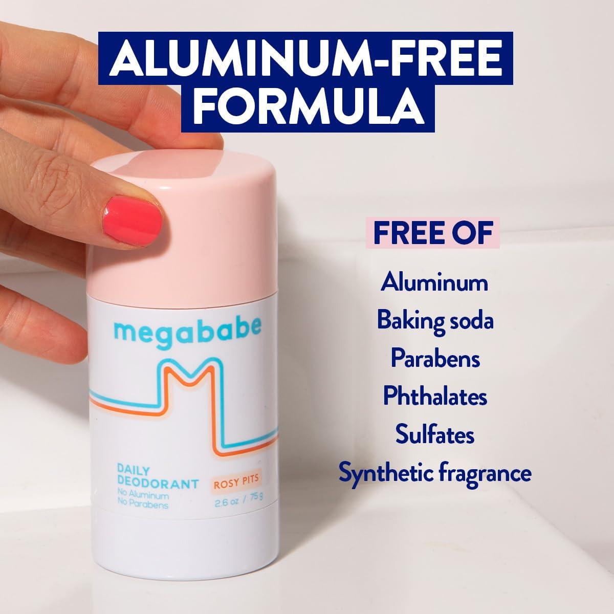 Desodorante Natural Megababe Rosy Pits 73.93 g - 72 Horas